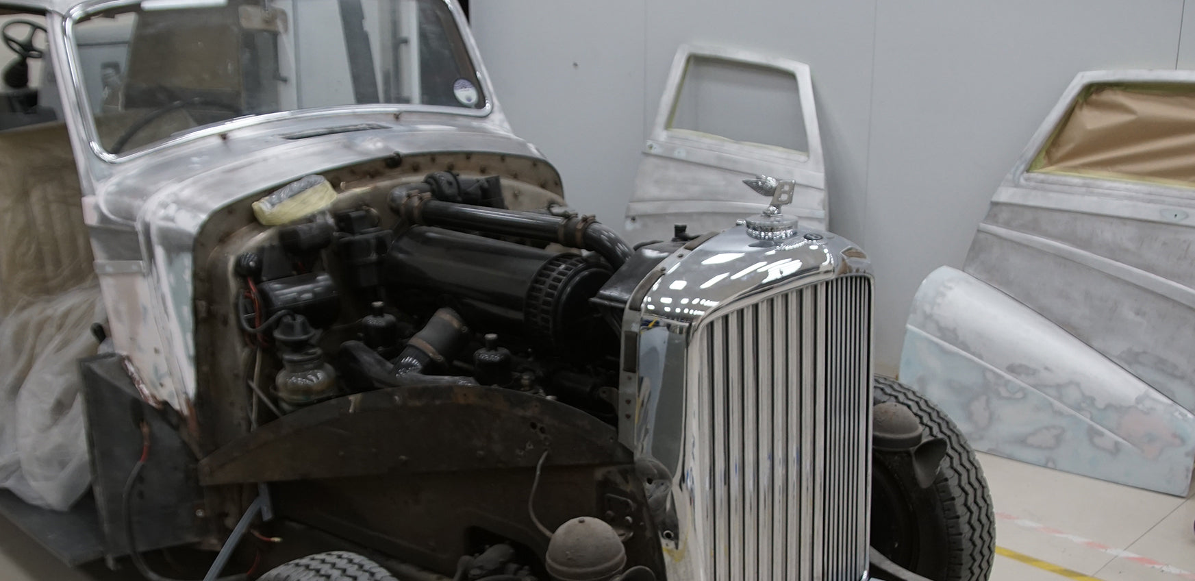 Slim's Historic Bentley Undergoing Restoration