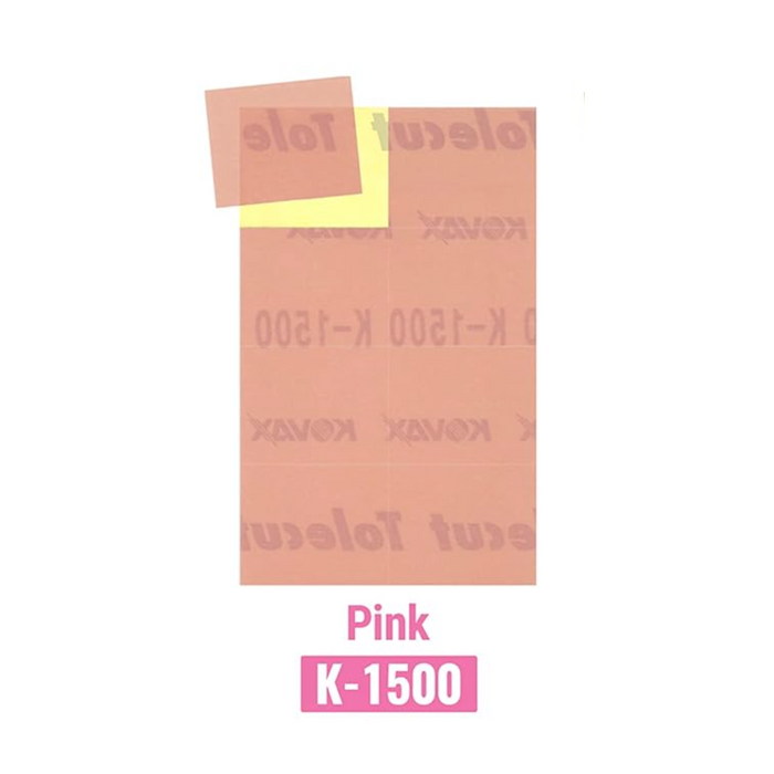 Tolecut Pink 1500 Grit 8-Cut Block Sheets (Pack of 25)