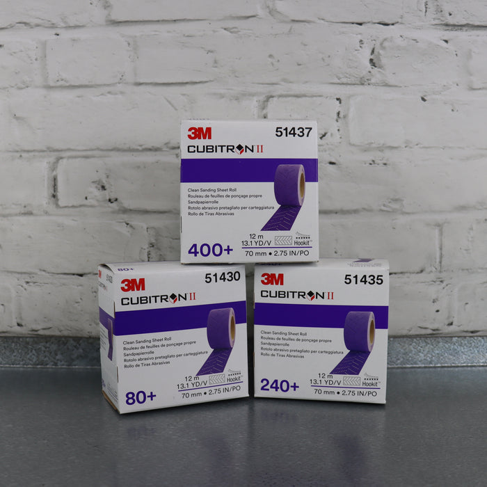 3M Hookit Clean Sanding Abrasive Sheet Roll (70mm x 12m)