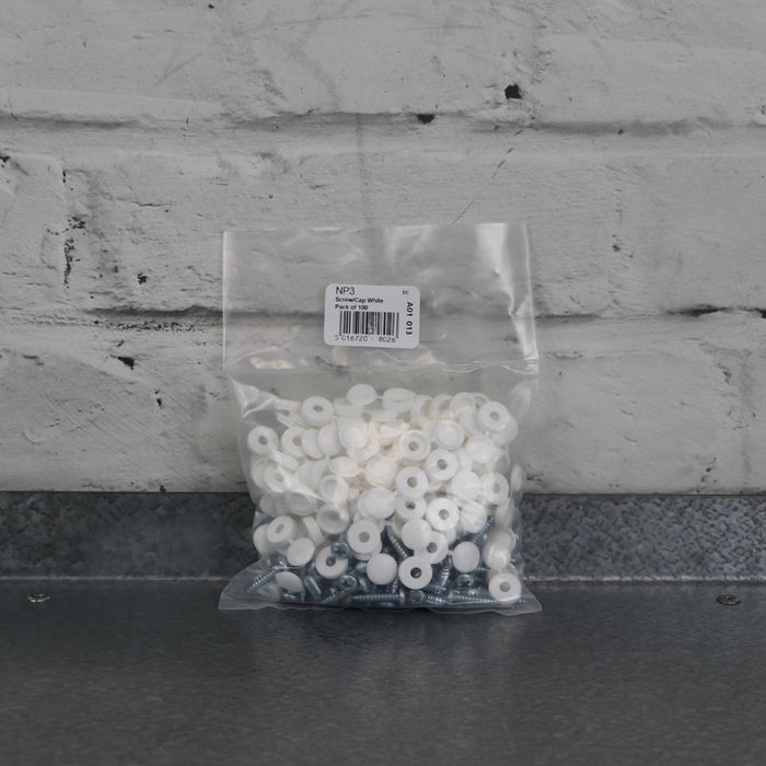 Workshop Warehouse 100 Hinged Cap Number Plate Screws