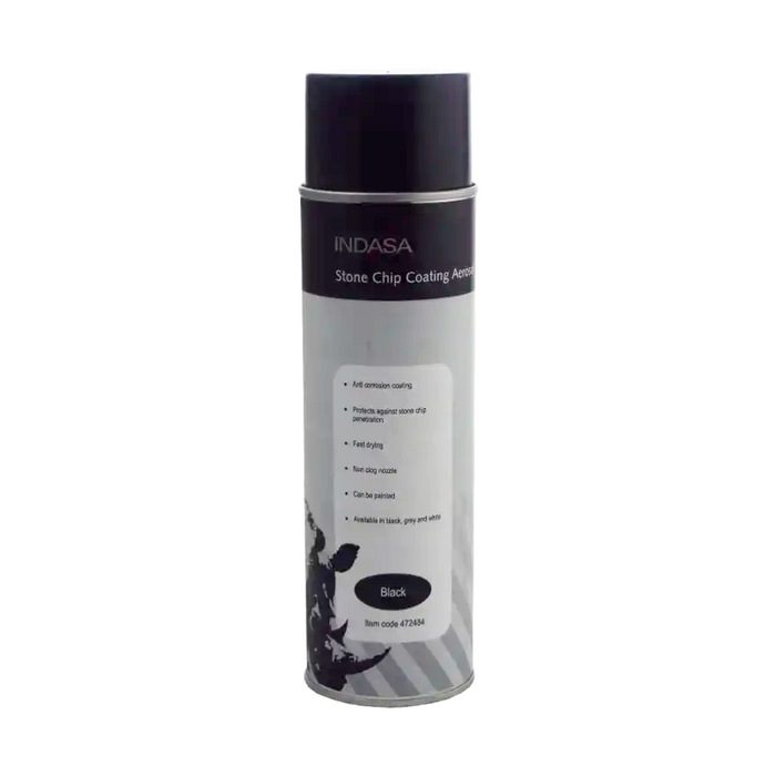 Indasa Stonechip Coating Aerosol (Black, 500ml)