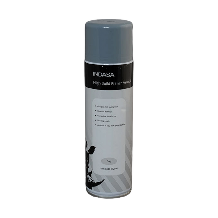 Indasa High Build Primer Aerosol (Grey, 500ml)