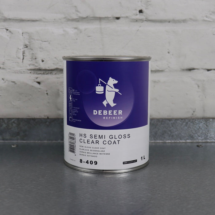 DeBeer HS Semi-Gloss Clear Coat (1 Litre)