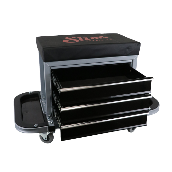 Slim's Detailing Handy Seat with 3-Drawer Storage