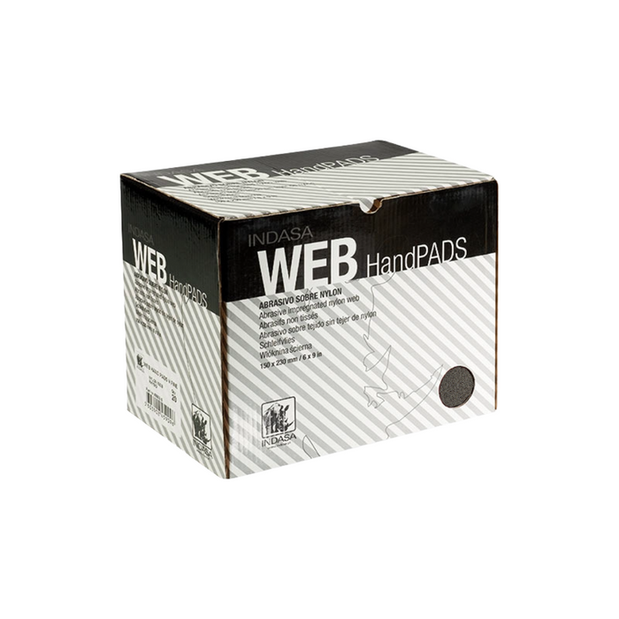 Indasa Ultra Fine Web Hand Pads (Grey, Pack of 20)