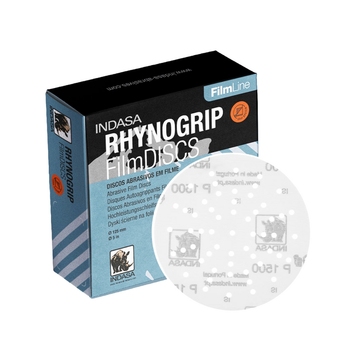 Indasa 1000G Rhynogrip Film Line Discs 150mm (Box of 50)