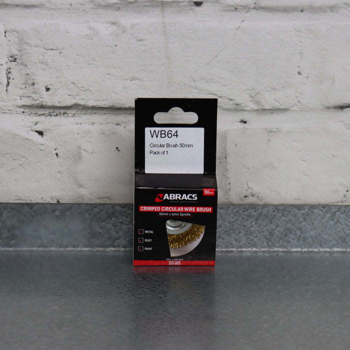 Workshop Warehouse 1 Sit Shaft Mounted Wire Wheel (50x9mm)