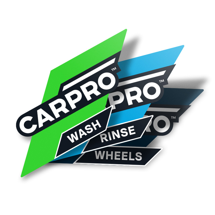 CARPRO Bucket Stickers – Wash, Rinse, Wheels