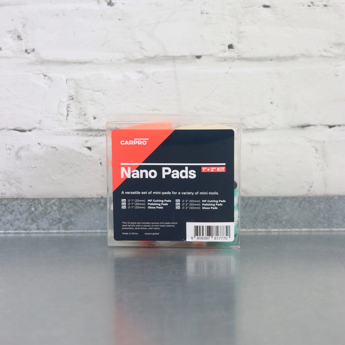CARPRO Nano Pads – Machine Polishing Pads (Pack of 12, 1" + 2")
