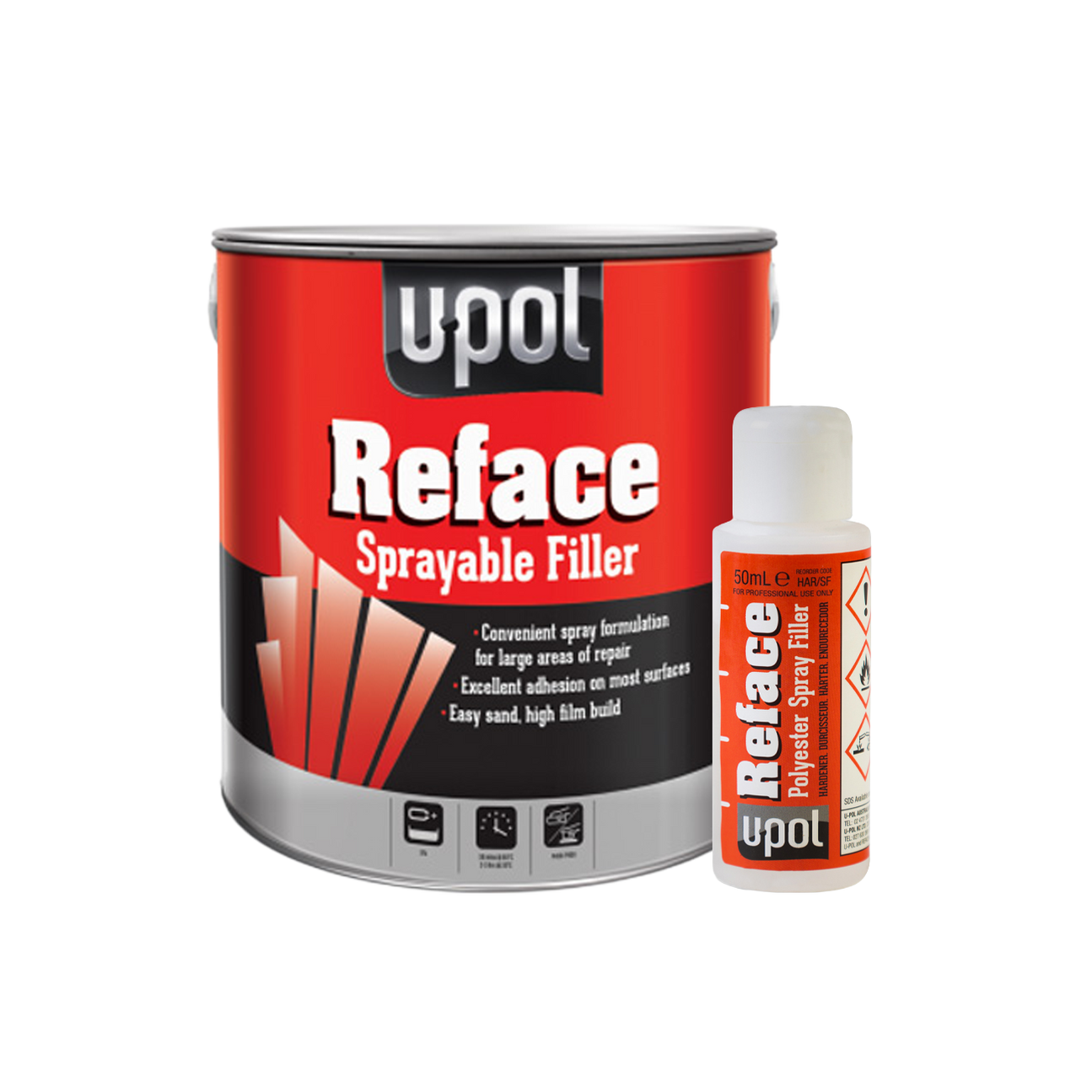 U-Pol Reface Polyester Sprayable Filler (1L) — Morelli Group