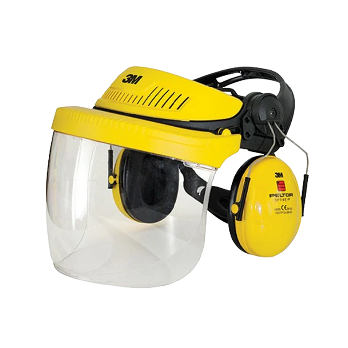 3M Visor with Peltor Ear Defenders