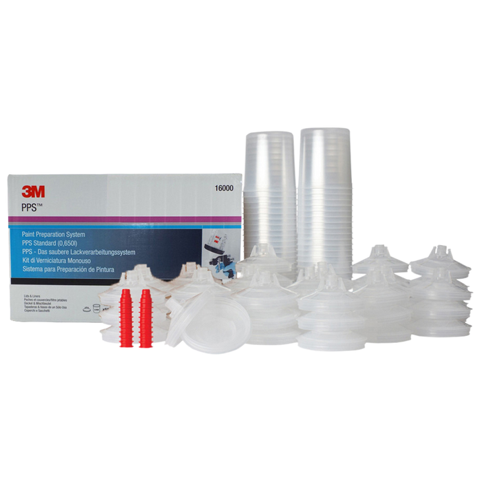 3M PPS Standard 650ml Lids & Liners (Box of 50)
