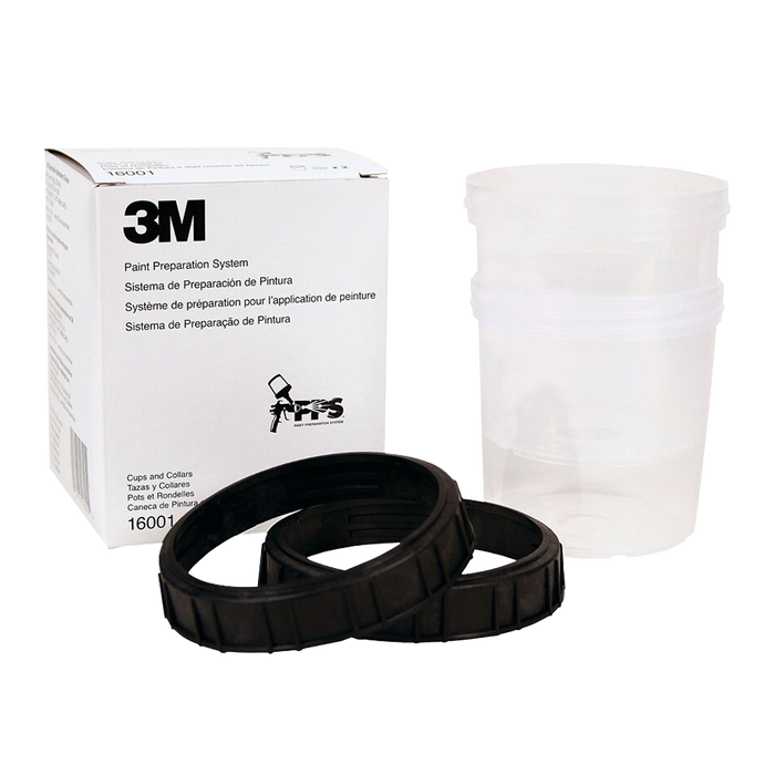 3M PPS Mixing Cups and Collars (x2)