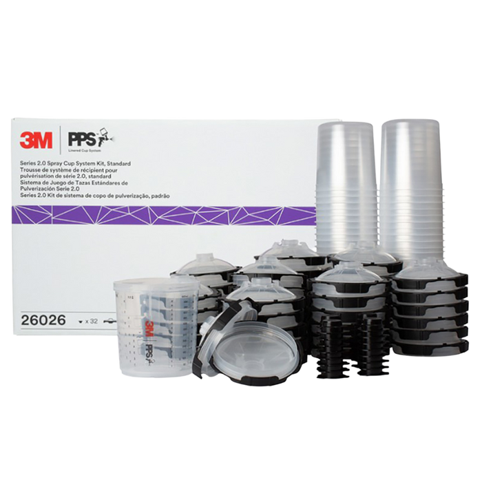 3M PPS 2 Standard 650ml 125 Micron Filter Lids & Liners (Box of 50)