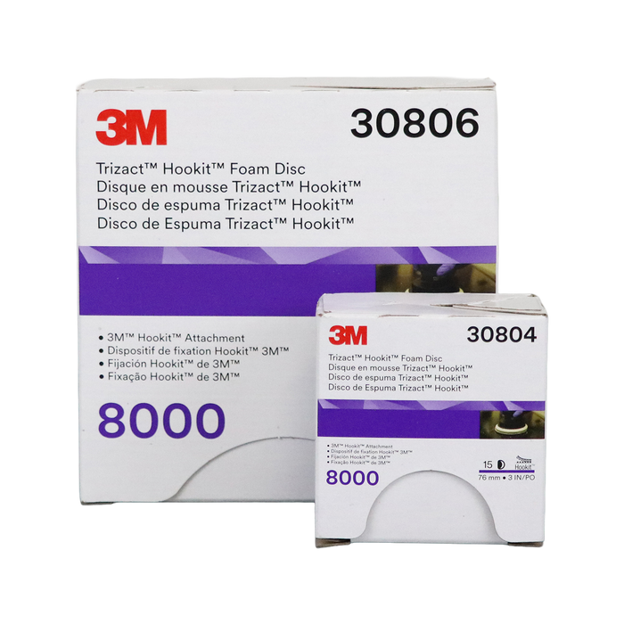 3M Hookit Trizact 8000g Foam Discs