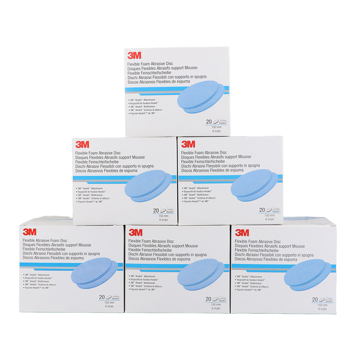 3M 150mm Hookit Flexible Foam Discs (Pack of 20)