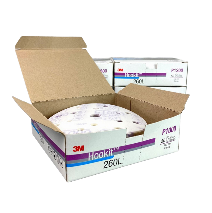 3M 15 Hole Hookit Discs 150mm (Pack of 50)