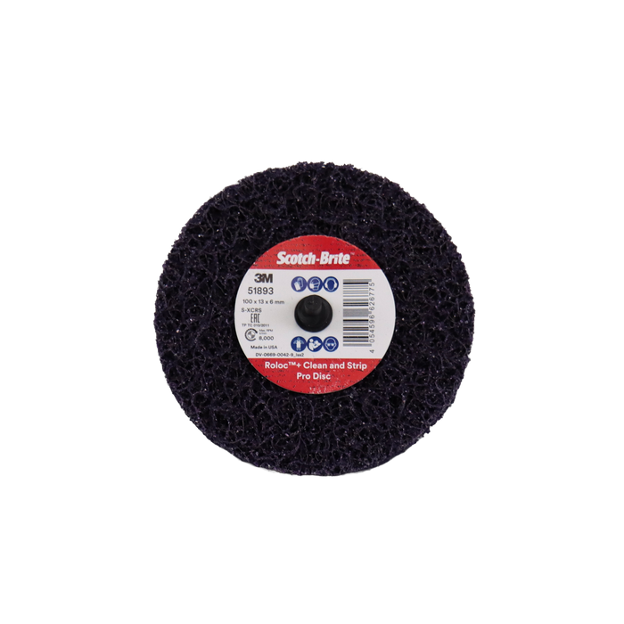 3M Purple Scotch-Brite Roloc Clean and Strip Disc (100 x 13mm)
