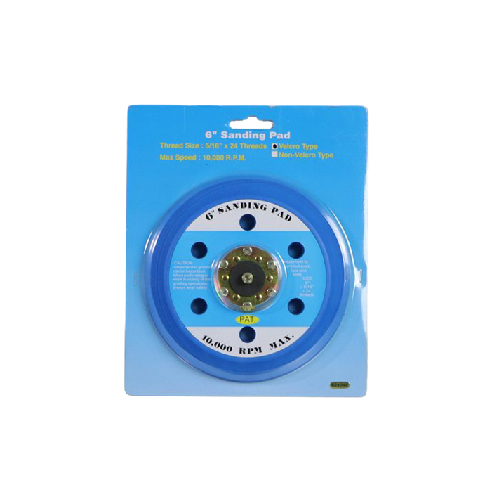 Perfection Hook and Loop Sanding Disc 6inch  Orbital Backing Pad 150mm