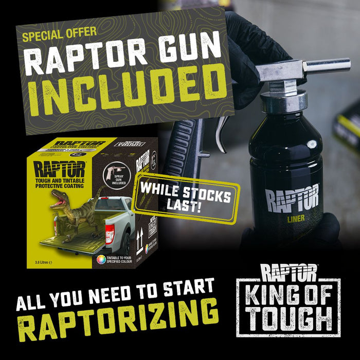 RAPTOR Spray-On Liner (Tintable, 4L) + FOC Spraygun — Morelli Group