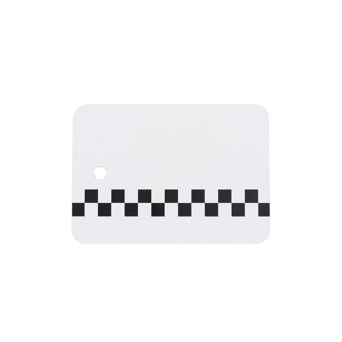 White Metal Spray Out Card - Individual