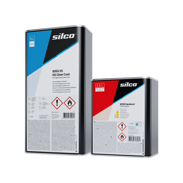 Silco 9050 X5 HS Clear Coat Lacquer Kits (7.5L)
