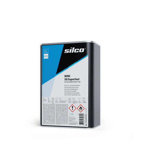 Silco 9090 X9 Superfast HS Ultra Rapid Clear Coat (3 Litres)