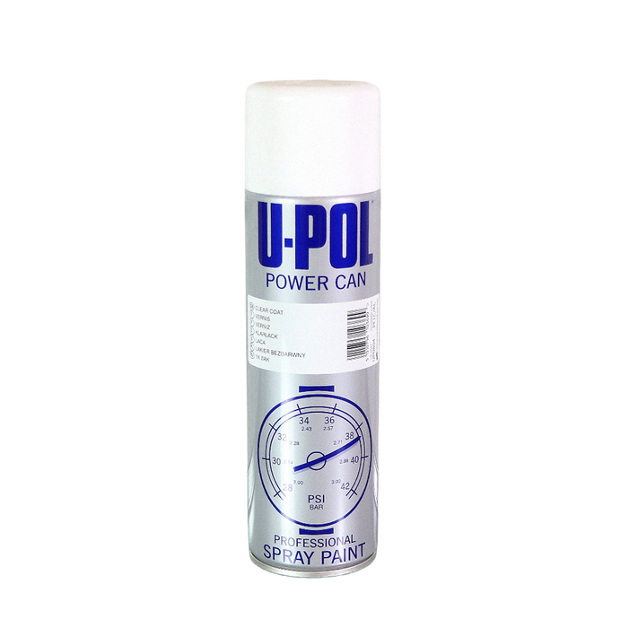 U-Pol Power Can Clear Coat Aerosol (500ml)
