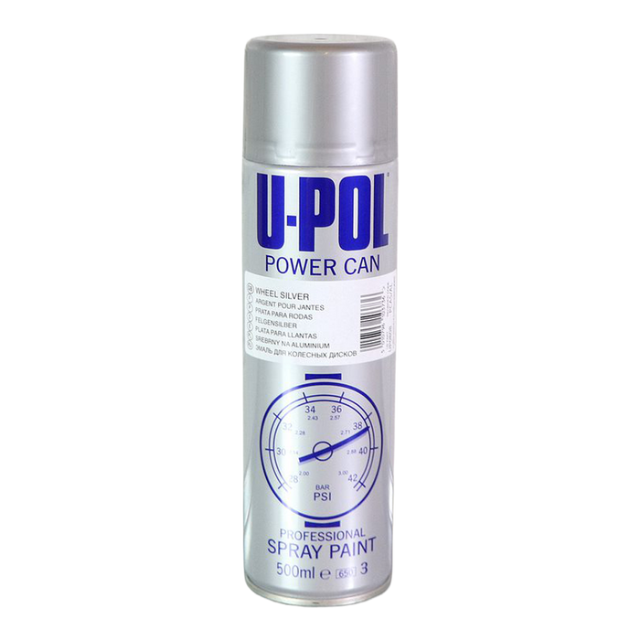 U-Pol Wheel Silver Paint Aerosol