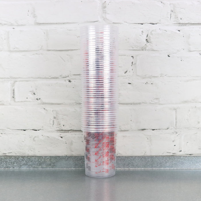 Perfection 600ml Clear Plastic Cups (Pack of 50)