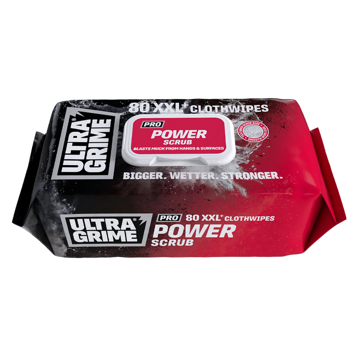 UltraGrime PRO Power Scrub XXL Clothwipes