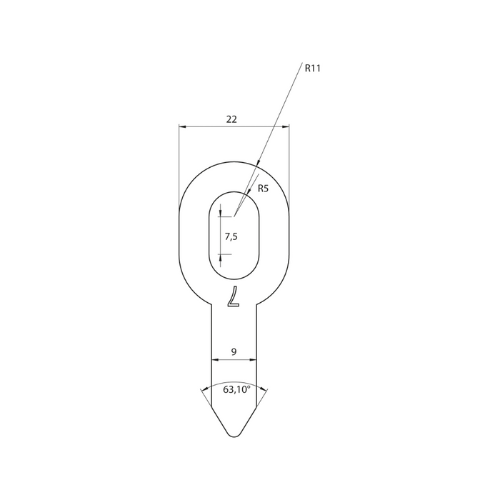 GYS Straight Pulling Rings (Pack of 100)