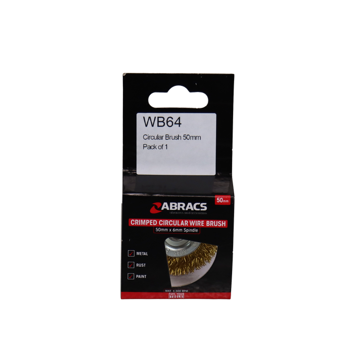 Workshop Warehouse 1 Sit Shaft Mounted Wire Wheel (50x9mm)