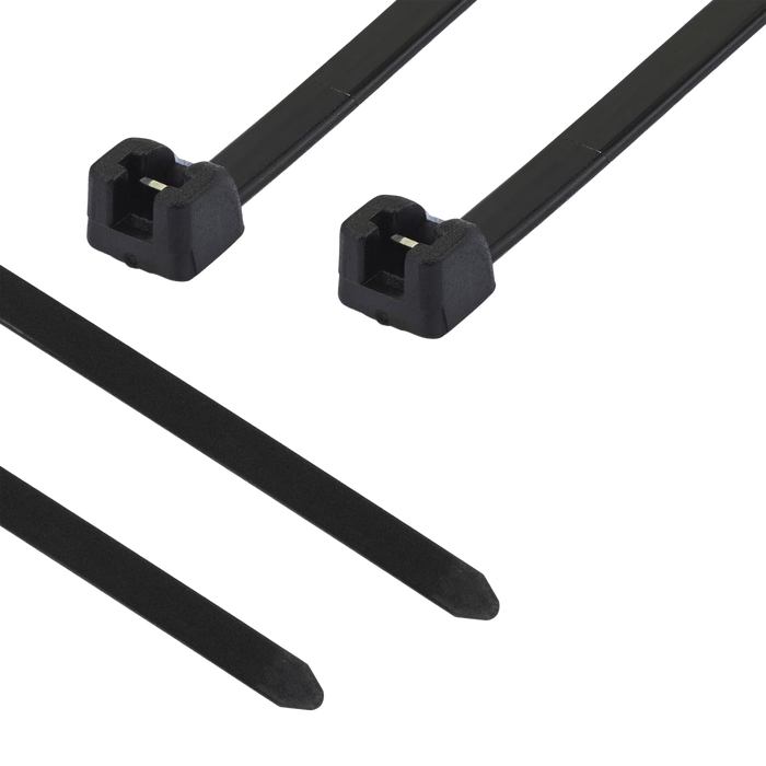 Workshop Warehouse 100pk Black Cable Ties (200mm x 4.6mm)
