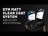 Video user manual for the DTM Matt Clear Coat System, consisting of 9710 X71 DTM Matt and 9700 X70 DTM clear coats.