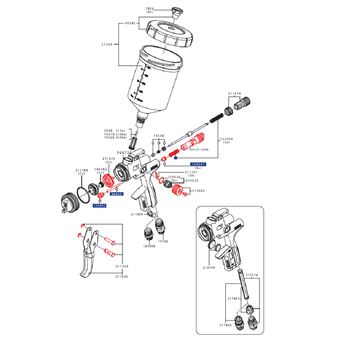 Material Flow Control with Counter Nut | Part Reference 211474