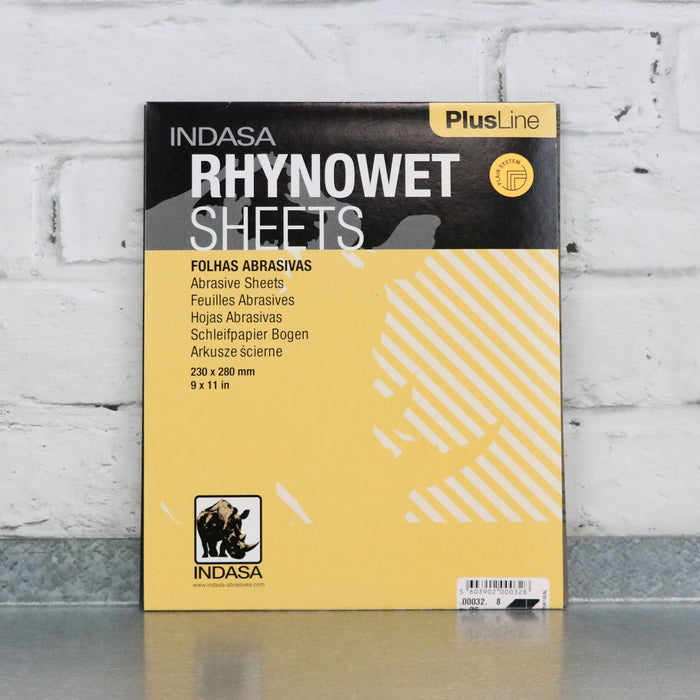Indasa Rhynowet Plus Wet & Dry Abrasive Sheets, 230x280mm (Pack of 25)