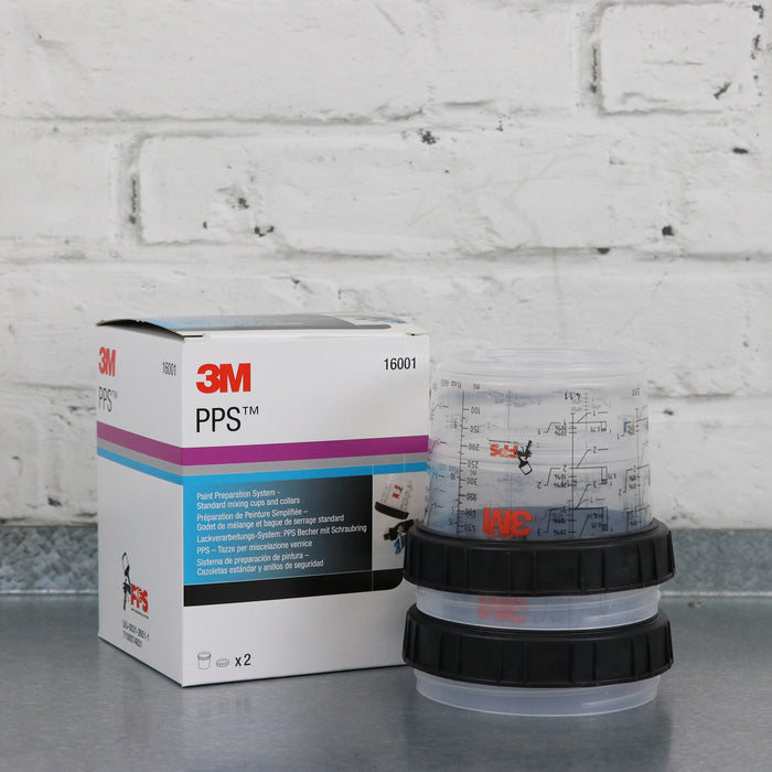 3M PPS Mixing Cups and Collars (x2)