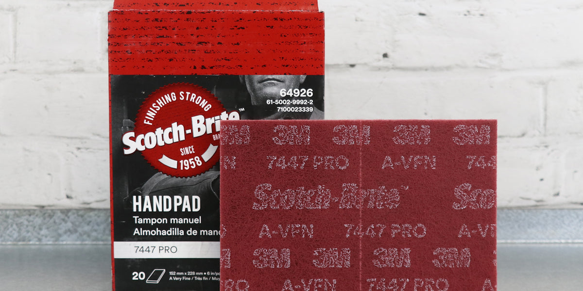 Scotch-Brite 3M Gris Ultra fin en 158mm x 224mm 